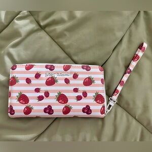 NWOT Betsey Johnson Berries Wallet Wristlet